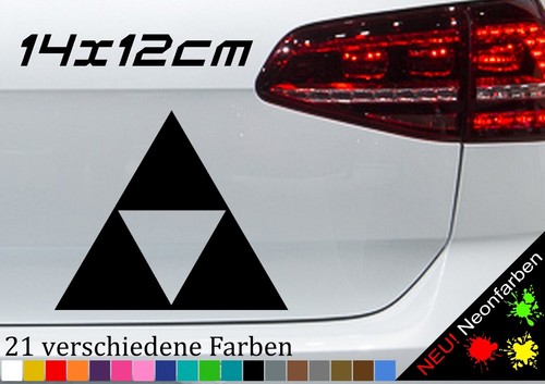 Triforce zelda sticker 14x12cm - sticker,